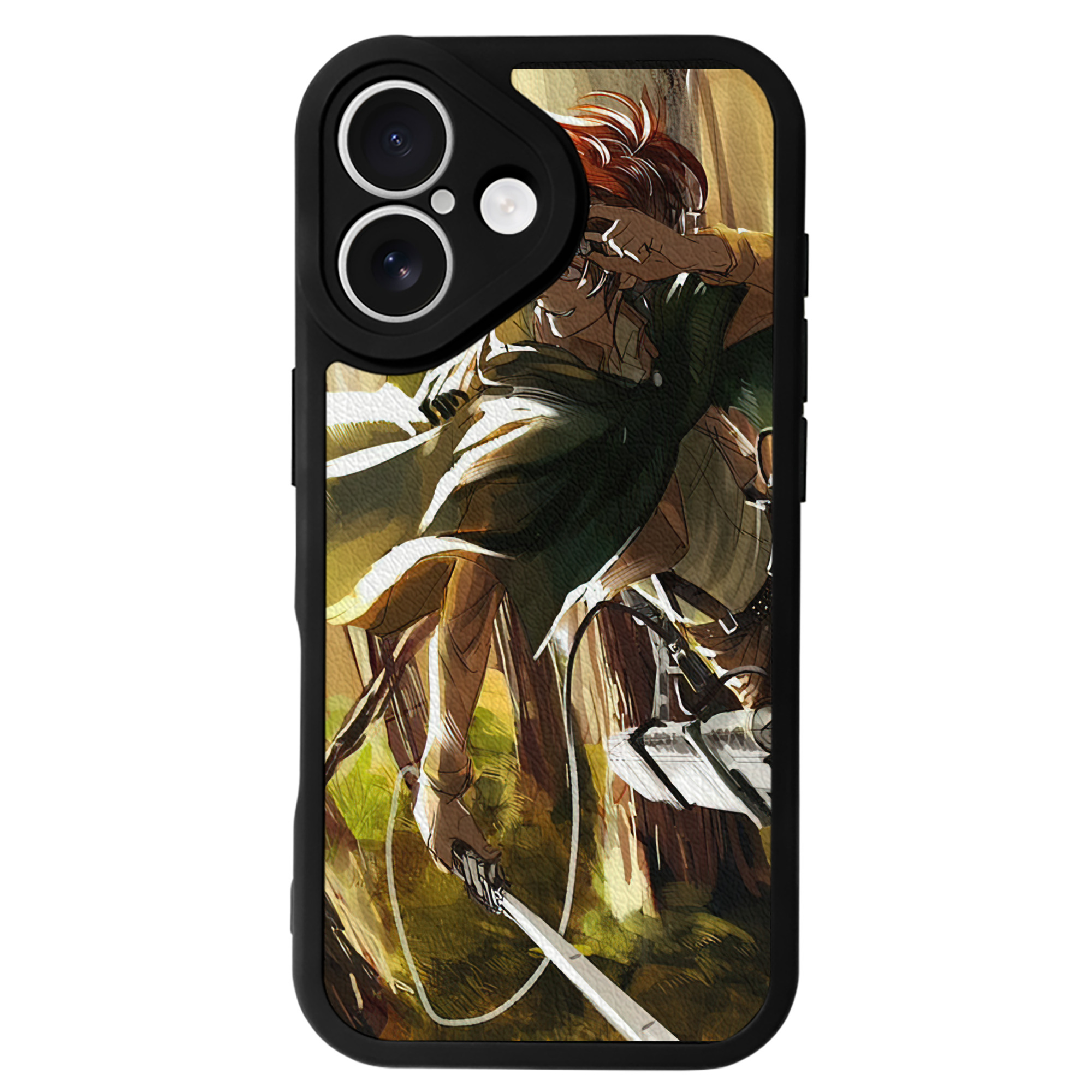 （画像用） 進撃の巨人 Attack on Titan 【iPhone 16シリーズ対応】シリコンスマホケース（レザー調） 材質：シリコン